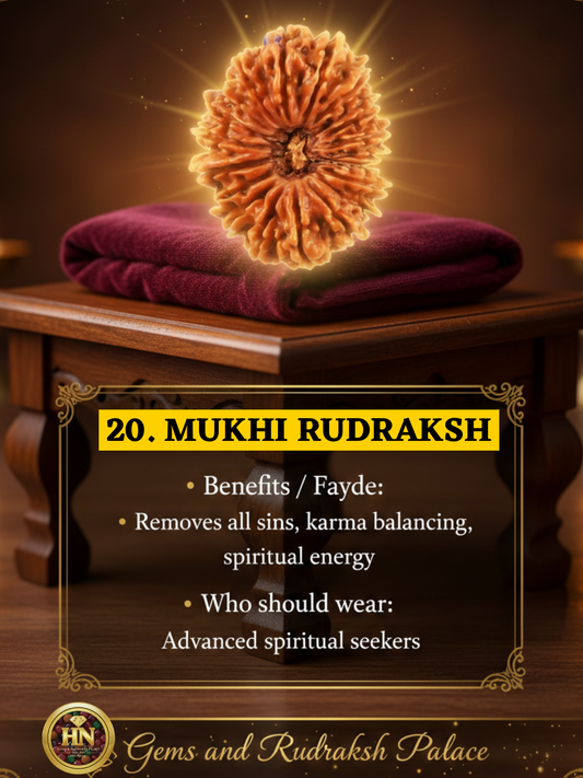 20 Mukhi Nepali Rudraksha – Original Bees Mukhi Bead for Power & Divine Energy